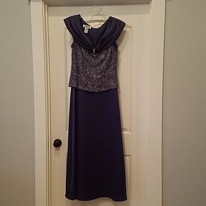 Navy Blue Evening Gown/Mother of the Bride